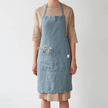 Load image into Gallery viewer, Blue Fog Linen Daily Apron - Large