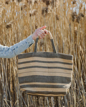 Load image into Gallery viewer, Reusable Tote Bag, Sonoma Grey Stripe