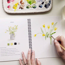 Load image into Gallery viewer, Flowers Watercolor Workbook - Emily Lex Studio
