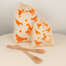 Load image into Gallery viewer, Reusable Cloth Bag Set - Chickens