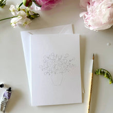 Load image into Gallery viewer, Bouquets paintable watercolor notecard set