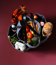 Load image into Gallery viewer, Blue Striped Canvas Tote Bag