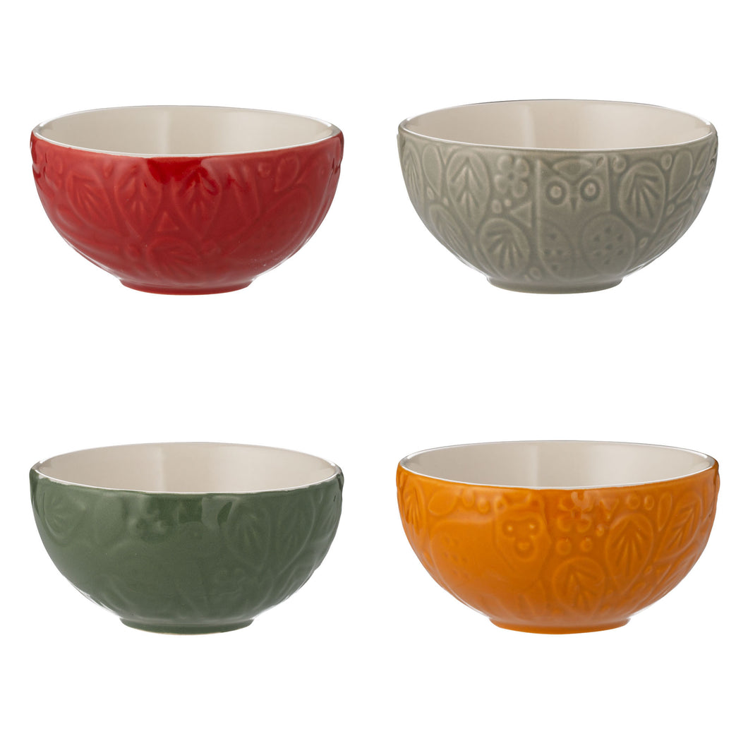 Mason Cash - Set of 4 Mini Bowls, In the Forest Collection