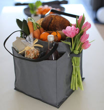 Load image into Gallery viewer, Blue Striped Canvas Tote Bag