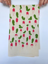 Load image into Gallery viewer, The High Fiber - Radish Handprinted Tea Towel