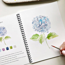 Load image into Gallery viewer, Flowers Watercolor Workbook - Emily Lex Studio