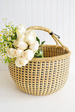 Load image into Gallery viewer, Midnight and Natural Checkered Bolga Basket