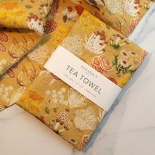 Load image into Gallery viewer, Mushrooms Linen Tea Towel - Botanica Paper Co.