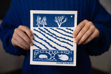 Load image into Gallery viewer, Swedish Dishcloth - Winter Night