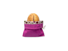 Load image into Gallery viewer, Bees Wrap Reusable Beeswax Lined Artisan Bread Bag - Magenta