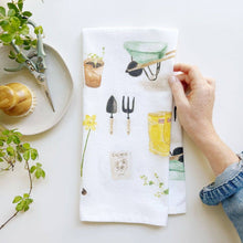 Load image into Gallery viewer, Gardening Tea Towel - Emily Lex Studio