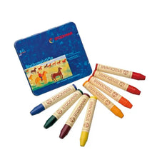 Load image into Gallery viewer, Stockmar - Beeswax Stick Crayons (Wachsmalstifte) in Tin, Set of 8