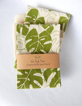 Load image into Gallery viewer, The High Fiber - Monstera Handprinted Tea Towel