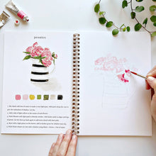 Load image into Gallery viewer, Bouquets Watercolor Workbook - Emily Lex Studio