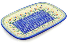 Load image into Gallery viewer, 11" Platter Spring Flowers - Polish Pottery - Ceramika Bona