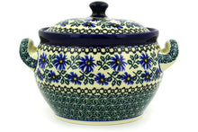 Load image into Gallery viewer, 55 oz Soup Tureen - Blue Chicory - Polish Pottery - Ceramika Artstycza