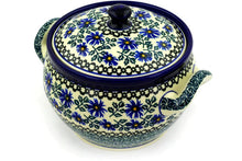 Load image into Gallery viewer, 55 oz Soup Tureen - Blue Chicory - Polish Pottery - Ceramika Artstycza