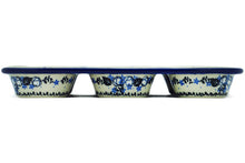 Load image into Gallery viewer, Polish Pottery 11" Flowers at Dusk Muffin Pan - Ceramika Artystyczna