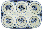 Load image into Gallery viewer, Polish Pottery 11" Flowers at Dusk Muffin Pan - Ceramika Artystyczna