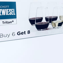 Load image into Gallery viewer, Fortessa Forté Stemless 18.6oz – Buy 6 Get 8!