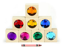 Load image into Gallery viewer, 8 pc. Bright Large Gem Blocks