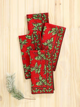 Load image into Gallery viewer, April Cornell - Holly Napkin Set