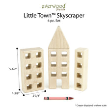 Load image into Gallery viewer, 4 pc. Little Town Blocks Skyscraper Set