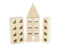 Load image into Gallery viewer, 4 pc. Little Town Blocks Skyscraper Set