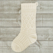 Load image into Gallery viewer, Aran Christmas Stocking Pattern-from Appalachian Baby