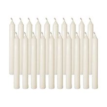 Load image into Gallery viewer, 20 Pcs White Chime Candles – 4” x 0.5”