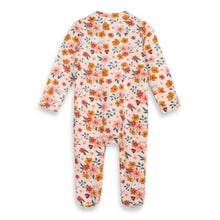 Load image into Gallery viewer, Organic Jersey Summer Floral  Zipper Baby Romper - Viverano