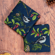 Load image into Gallery viewer, April Cornell - Chickadee Tea Towel - Navy