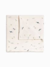 Load image into Gallery viewer, Colored Organics - Organic Baby Swaddle Blanket - Dino / Thyme
