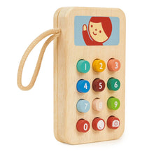 Load image into Gallery viewer, Wooden Toy Mobile Phone