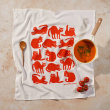 Load image into Gallery viewer, Flour Sack Dish Towel - Cats