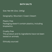Load image into Gallery viewer, Bath Salts - Cascade Forest - Juniper Ridge