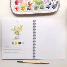 Load image into Gallery viewer, Flowers Watercolor Workbook - Emily Lex Studio