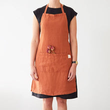 Load image into Gallery viewer, Baked Clay Linen Daily Apron