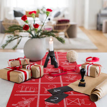 Load image into Gallery viewer, Ekelund Adventruta Red Table Runner