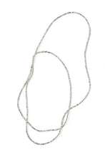 Load image into Gallery viewer, Silver Beads Necklace - Long