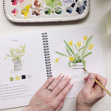 Load image into Gallery viewer, Flowers Watercolor Workbook - Emily Lex Studio