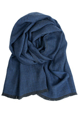 Load image into Gallery viewer, Koli Scarf, Black/Blue - Lapuan Kankurit
