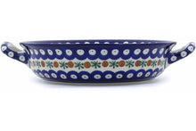 Load image into Gallery viewer, 10" Round Baker with Handles - Mosquito - Ceramika Artystyczna