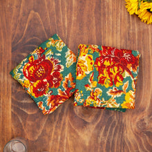 Load image into Gallery viewer, April Cornell - Pomegranate Waffle Weave Tea Towel - Teal