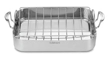 Load image into Gallery viewer, Cuisinart Multiclad Pro Triple Ply Stainless Steel Roasting Pan and Rack