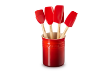 Load image into Gallery viewer, Le Creuset - Classic Utensil Crock with 5 Craft Spatulas
