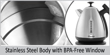 Load image into Gallery viewer, Chantal Vincent Ekettle - Brushed Stainless Cordless Electric Kettle