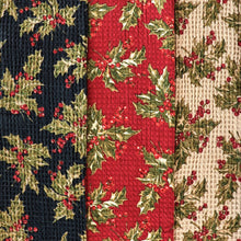 Load image into Gallery viewer, April Cornell - Winterberry Patchwork Tiny Towel (sold individually)