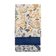 Load image into Gallery viewer, Woodland Tea Towel – Set of 3