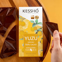 Load image into Gallery viewer, Yuzu 56% Dark Milk Single Origin Chocolate Bar - Kesshō